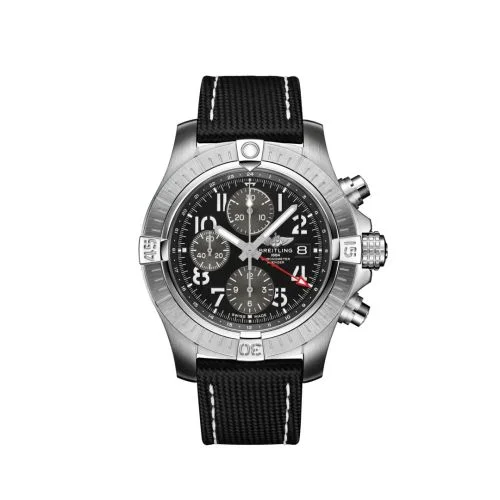 Breitling - A24315101B1X2 Avenger Chronograph GMT 45 Stainless Steel / Black / Strap - Folding