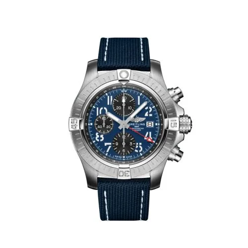 Breitling - A24315101C1X2 Avenger Chronograph GMT 45 Stainless Steel / Blue / Strap - Folding