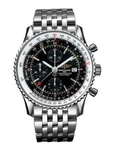 Breitling - A2432212/B726/443A Navitimer World Stainless Steel / Black / Bracelet
