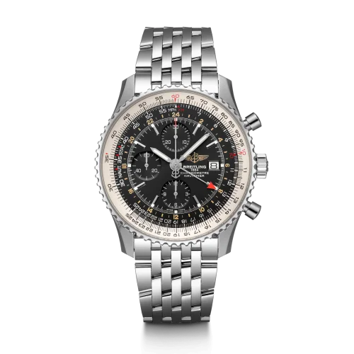 Breitling - A24322121B1A1 Navitimer World Stainless Steel / Black / Bracelet