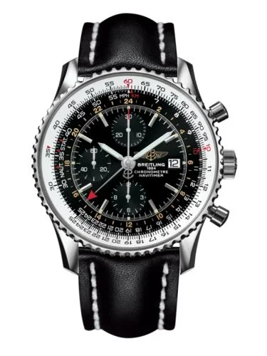 Breitling Breitling - A24322121B1X1 Navitimer World Stainless Steel / Black / Calf / Pin