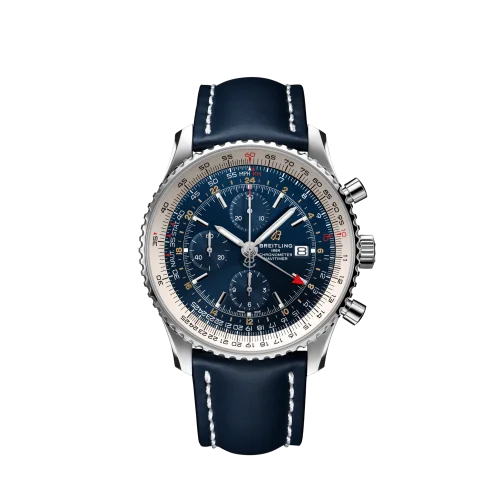Breitling - A24322121C2X2 Navitimer 1 Chronograph GMT Stainless Steel / Blue / Calf / Folding