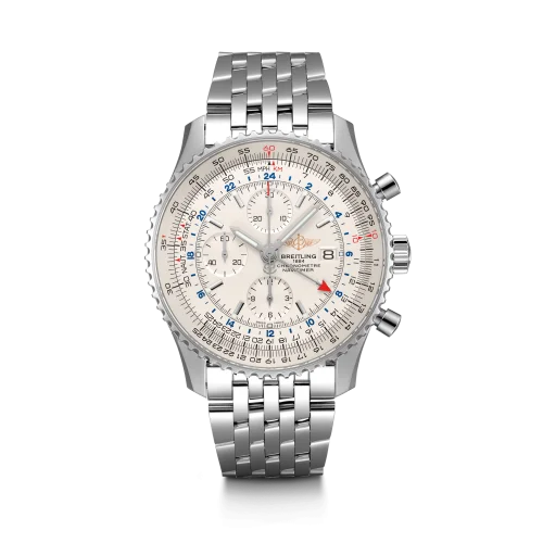 Breitling - A24322121G1A1 Navitimer World Stainless Steel / Silver / Bracelet