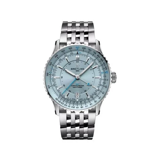 Breitling - A32310171C1A1 Navitimer GMT 41 Automatic Stainless Steel / Ice Blue / Bracelet