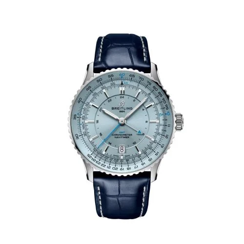 Breitling - A32310171C1P1 Navitimer GMT 41 Automatic Stainless Steel / Ice Blue