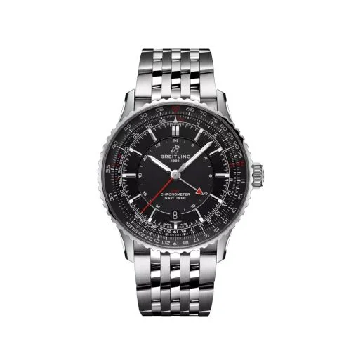 Breitling - A32310251B1A1 Navitimer GMT 41 Automatic Stainless Steel / Black / Bracelet