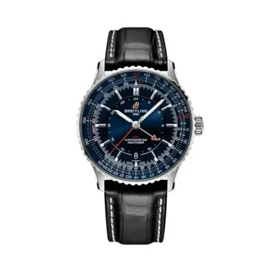 Breitling - A323103A1C1P1 Navitimer GMT 41 Automatic Stainless Steel / Blue / Samurai Japan
