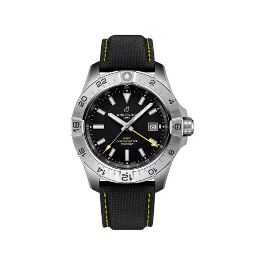 Breitling - A323201A1B1X1 Avenger Automatic GMT 44 Stainless Steel / Black / Strap / Ecomm