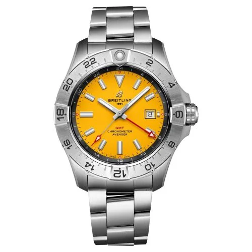 Breitling - A323204A1I1A1 Avenger Automatic GMT 44 Stainless Steel / Yellow / Beaverbrooks