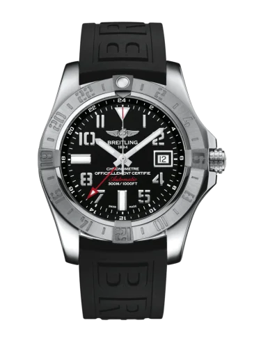 Breitling - A3239011/BC34/106W/A20BA.1 Avenger II GMT Stainless Steel / Volcano Black / Military / Pin