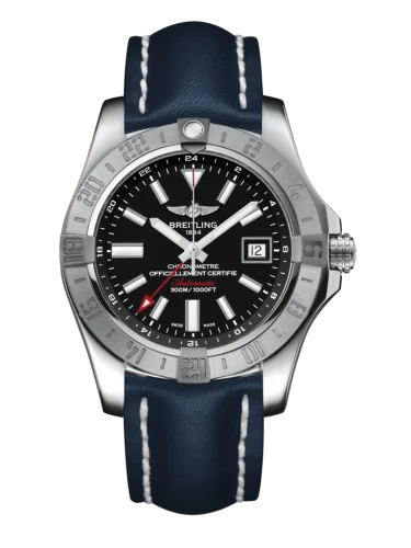Breitling - A3239011/BC35/106W/A20BA.1 Avenger II GMT Stainless Steel / Volcano Black / Military / Pin