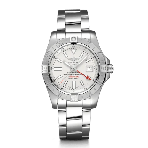 Breitling - A3239011/G778/158S/A20S.1 Avenger II GMT Stainless Steel / Stratus Silver / Rubber / Pin