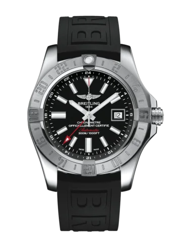 Breitling - A32390111B1S1 Avenger II GMT Stainless Steel / Volcano Black / Rubber / Folding