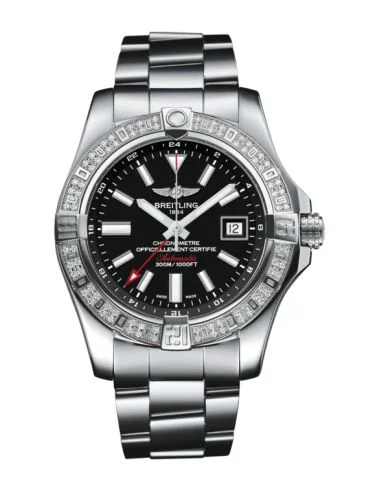 Breitling - A3239053.BC35.152S Avenger II GMT Stainless Steel / Diamond / Volcano Black / Rubber