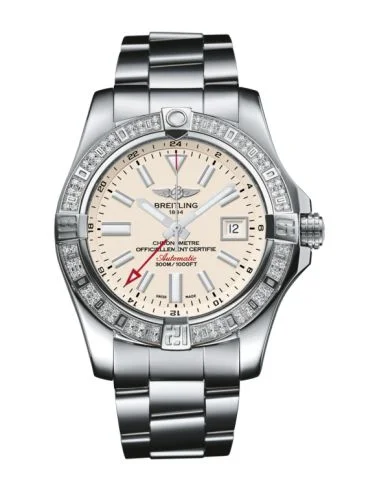 Breitling - A3239053.G778.109W Avenger II GMT Stainless Steel / Diamond / Stratus Silver / Military