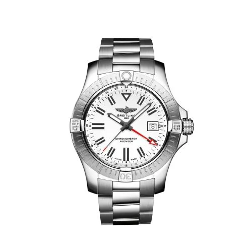 Breitling - A32397101A1A1 Avenger Automatic GMT 43 Stainless Steel / White / Bracelet