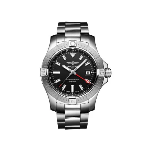 Breitling - A32397101B1A1 Avenger Automatic GMT 43 Stainless Steel / Black / Bracelet