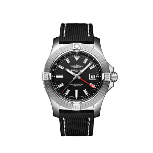 Breitling - A32397101B1X1 Avenger Automatic GMT 43 Stainless Steel / Black / Calf / Pin