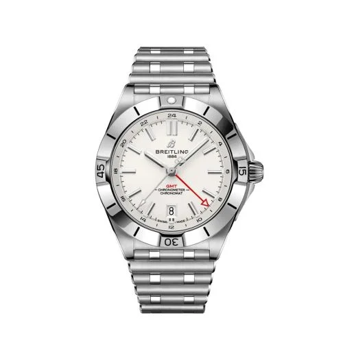 Breitling - A32398101A1A1 Chronomat 40 GMT Stainless Steel / Silver / Rouleaux