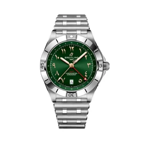 Breitling - A32398A51L1A1 Chronomat 40 GMT Stainless Steel / Green / Middle East