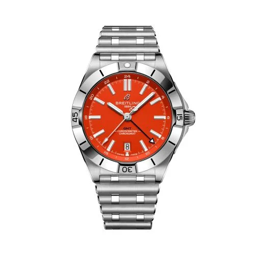 Breitling - A32398C81O1A1 Breitling Chronomat Automatic GMT 40 NFL Denver Broncos Edition