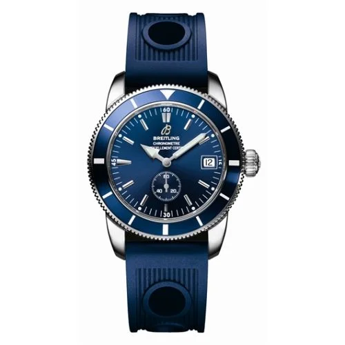 Breitling - A3732024.C735 Superocean Heritage 38 Stainless Steel / Blue / Rubber