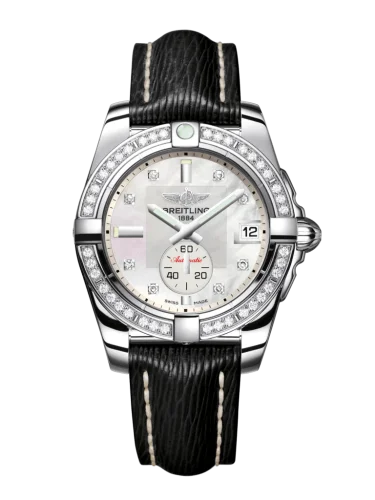 Breitling - A3733053/A717/414X//A16BA.1 Galactic 36 Automatic Stainless Steel / Diamond / Pearl Diamond / Calf