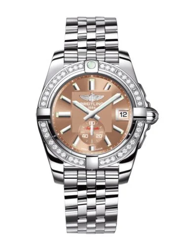 Breitling - A3733053/Q582/416X/A16BA.1 Galactic 36 Automatic Stainless Steel / Diamond / Copperhead Bronze / Calf