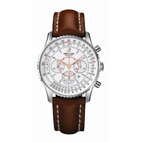 Breitling - A4137012.G634 Montbillant Silver / Calf
