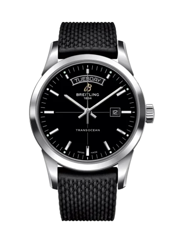 Breitling - A4531012/BB69/279S/A20D.2 Transocean Day & Date Stainless Steel / Black / Rubber / Folding