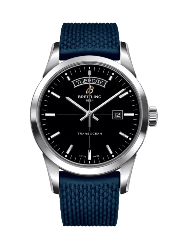 Breitling - A4531012/BB69/280S/A20S.1 Transocean Day & Date Stainless Steel / Black / Rubber / Pin