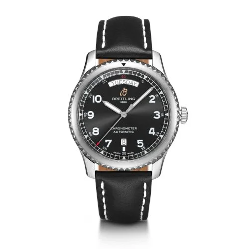 Breitling - A45330101B1X1 Navitimer 8 Automatic Day & Date 41 Stainless Steel / Black / Black Calf / Pin