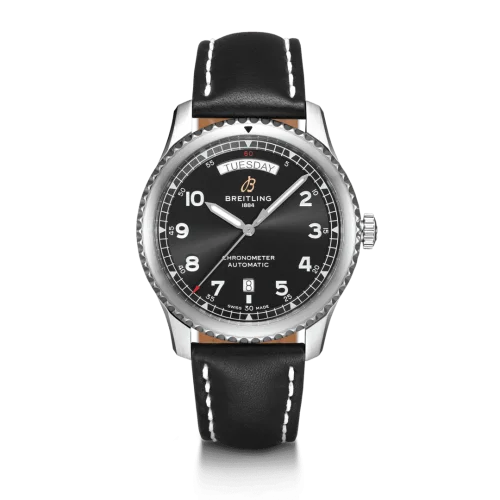 Breitling - A45330101B1X2 Navitimer 8 Automatic Day & Date 41 Stainless Steel / Black / Black Calf / Folding