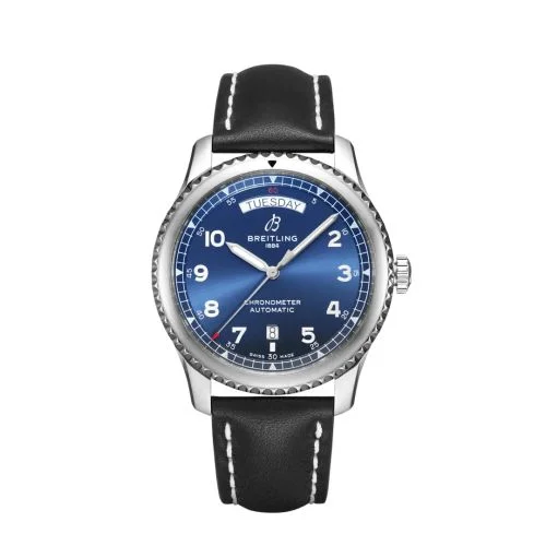Breitling - A45330101C1X4 Navitimer 8 Automatic Day & Date 41 Stainless Steel / Blue / Black Calf / Folding
