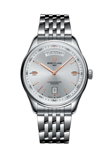 Breitling - A45340211G1A1 Premier Automatic Day & Date 40 Stainless Steel / Silver / Bracelet