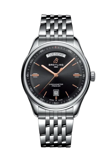 Breitling - A45340241B1A1 Premier Automatic Day & Date 40 Stainless Steel / Black / Bracelet