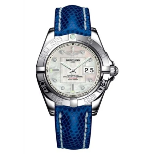 Breitling - A49350L2.A702.143Z Galactic 41 Stainless Steel / Pearl Diamond /Teju