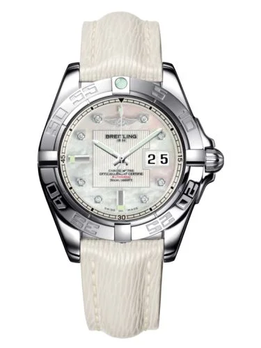 Breitling - A49350L2.A702.237X Galactic 41 Stainless Steel / Pearl Diamond / Sahara
