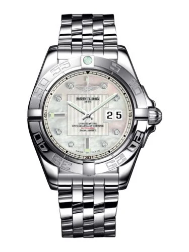 Breitling - A49350L2.A702.366A Galactic 41 Stainless Steel / Pearl Diamond / Bracelet