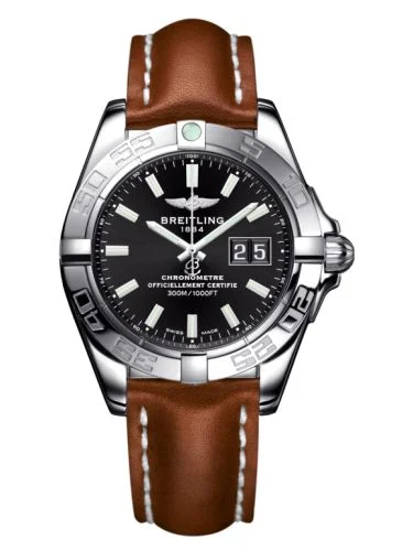 Breitling - A49350L2.BE58.425X Galactic 41 Stainless Steel / Onyx Black / Calf