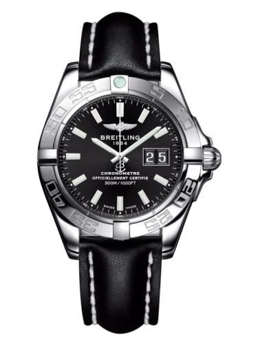 Breitling - A49350L2.BE58.428X Galactic 41 Stainless Steel / Onyx Black / Calf