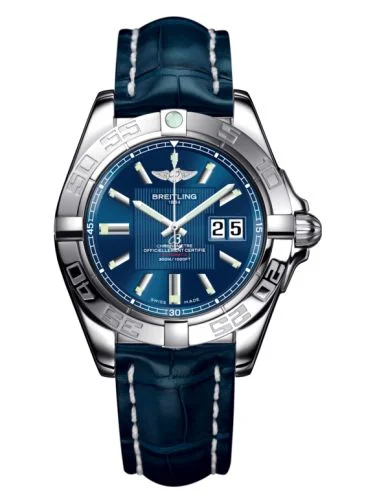 Breitling - A49350L2.C806.718P Galactic 41 Stainless Steel / Metallica Blue / Croco