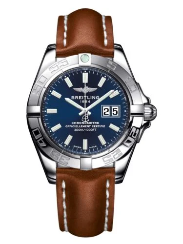 Breitling - A49350L2.C929.425X Galactic 41 Stainless Steel / Horizon Blue / Calf