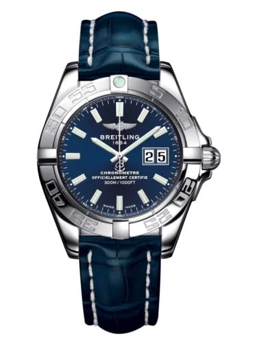 Breitling - A49350L2.C929.718P Galactic 41 Stainless Steel / Horizon Blue / Croco