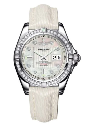 Breitling - A49350LA.A702.237X Galactic 41 Stainless Steel / Diamond / Pearl Diamond / Sahara