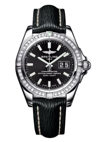 Breitling - A49350LA.BE58.218X Galactic 41 Stainless Steel / Diamond / Onyx Black / Sahara