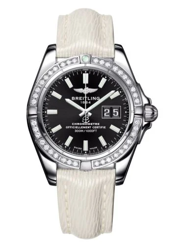 Breitling - A49350LA.BE58.237X Galactic 41 Stainless Steel / Diamond / Onyx Black / Sahara