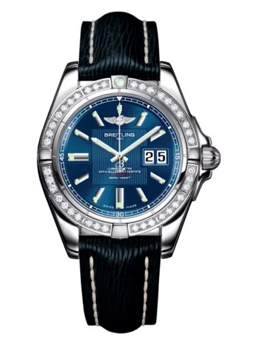 Breitling - A49350LA.C806.220X Galactic 41 Stainless Steel / Diamond / Metallica Blue / Sahara