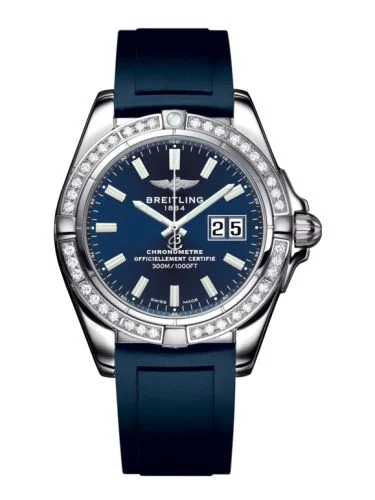 Breitling - A49350LA.C929.138S Galactic 41 Stainless Steel / Diamond / Horizon Blue / Rubber