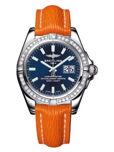 Breitling - A49350LA.C929.204X Galactic 41 Stainless Steel / Diamond / Horizon Blue / Sahara